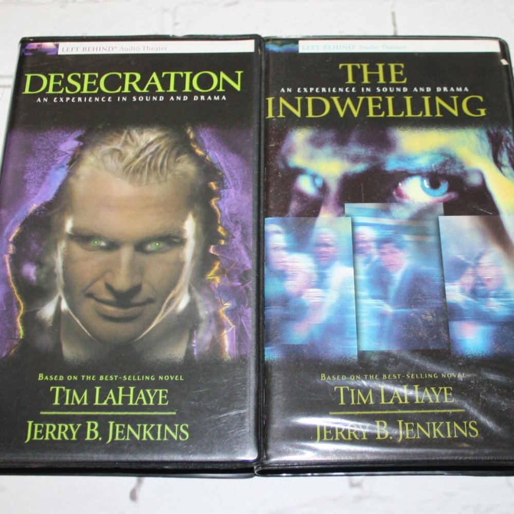 2 like new Audio books on Cassette tape Left behind series  (b.i.)